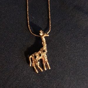 Rose Gold Giraffe Necklace
